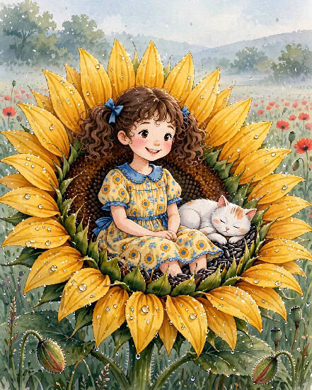 in een zonnebloem.j…